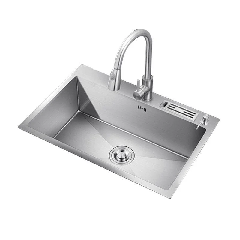 Modern Kitchen Sink Stainless Steel with Accessories and Tap Kitchen Bar Sink -Bathlova