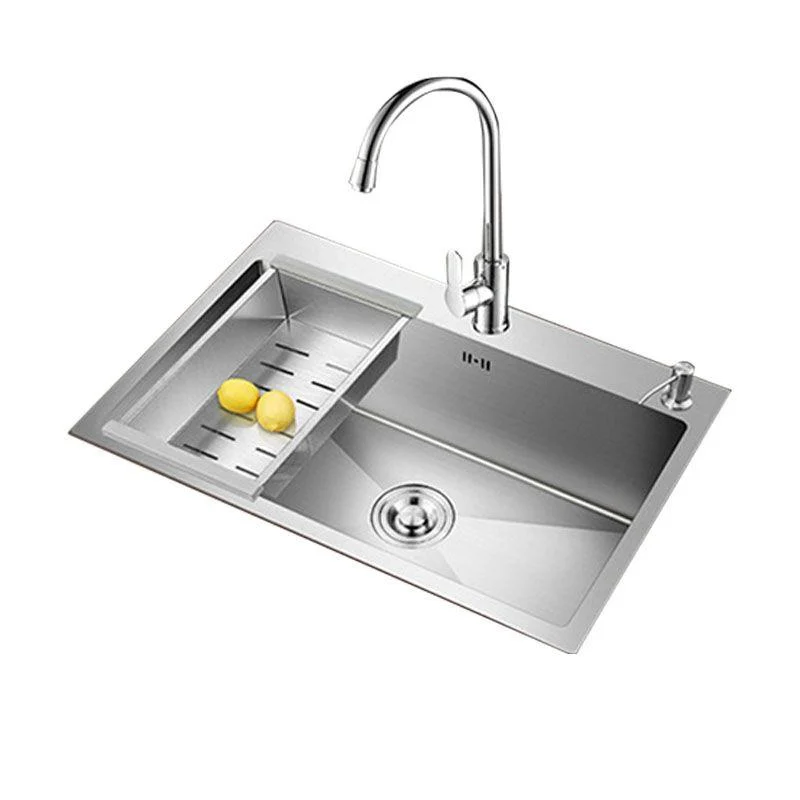 Modern Kitchen Sink Stainless Steel with Accessories and Tap Kitchen Bar Sink -Bathlova