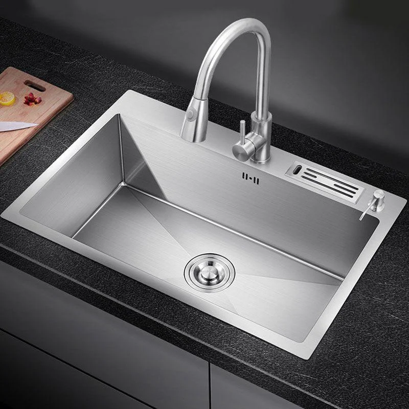 Modern Kitchen Sink Stainless Steel with Accessories and Tap Kitchen Bar Sink -Bathlova