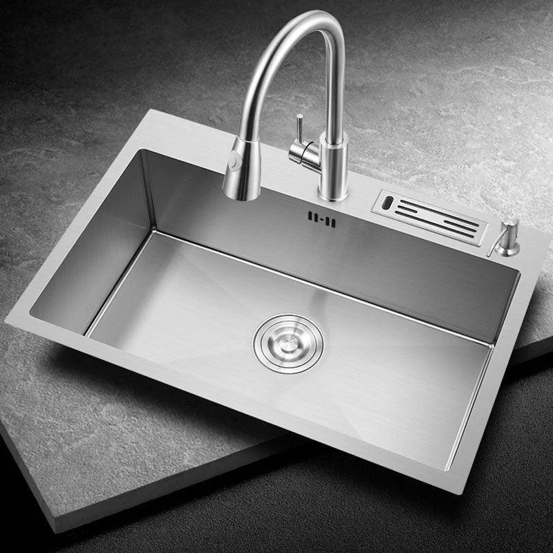 Modern Kitchen Sink Stainless Steel with Accessories and Tap Kitchen Bar Sink -Bathlova