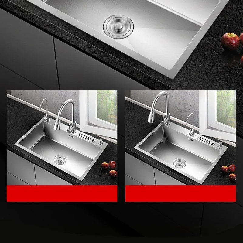 Modern Kitchen Sink Stainless Steel with Accessories and Tap Kitchen Bar Sink -Bathlova