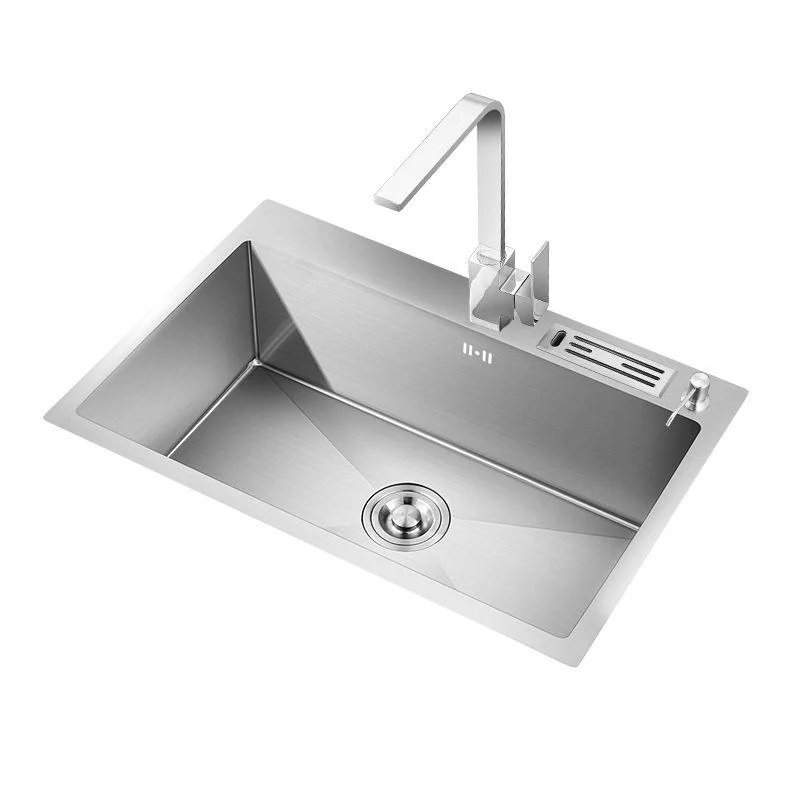 Modern Kitchen Sink Stainless Steel with Accessories and Tap Kitchen Bar Sink -Bathlova