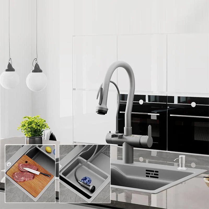 Modern Kitchen Sink Stainless Steel with Accessories and Tap Top-Mount Kitchen Bar Sink -Bathlova