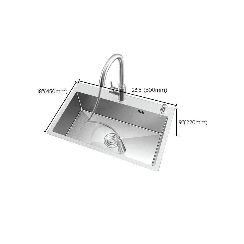 Modern Kitchen Sink Stainless Steel with Accessories and Tap Workstation Sink -Bathlova