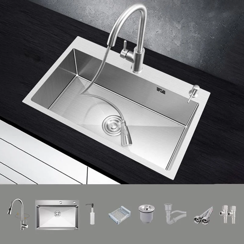 Modern Kitchen Sink Stainless Steel with Accessories and Tap Workstation Sink -Bathlova