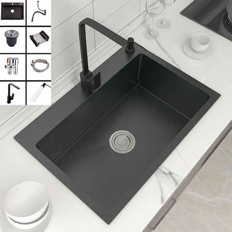 Modern Kitchen Sink Stainless Steel with Accessories Tap and Soap Dispenser Workstation -Bathlova