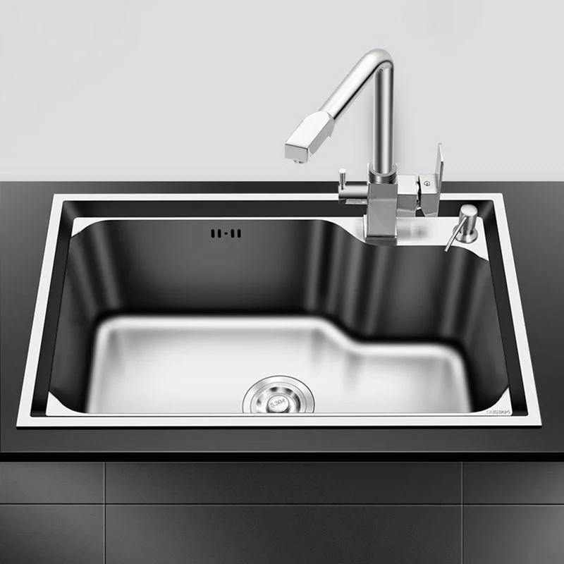 Modern Kitchen Sink Stainless Steel with Basket Strainer and Tap Workstation Sink -Bathlova