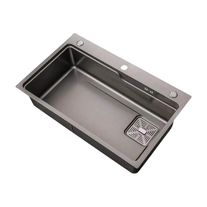 Modern Kitchen Sink Stainless Steel with Drain Assembly and Strainer Workstation Sink -Bathlova