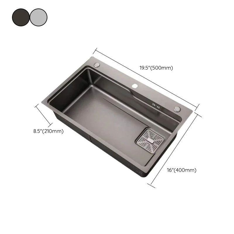 Modern Kitchen Sink Stainless Steel with Drain Assembly and Strainer Workstation Sink -Bathlova