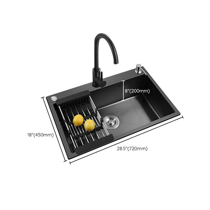 Modern Kitchen Sink Stainless Steel with Grid and Strainer Top-Mount Workstation Ledge -Bathlova