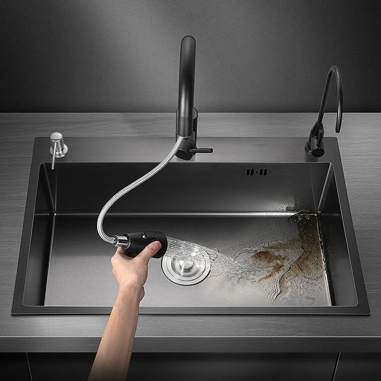 Modern Kitchen Sink Stainless Steel with Grid and Strainer Top-Mount Workstation Ledge -Bathlova