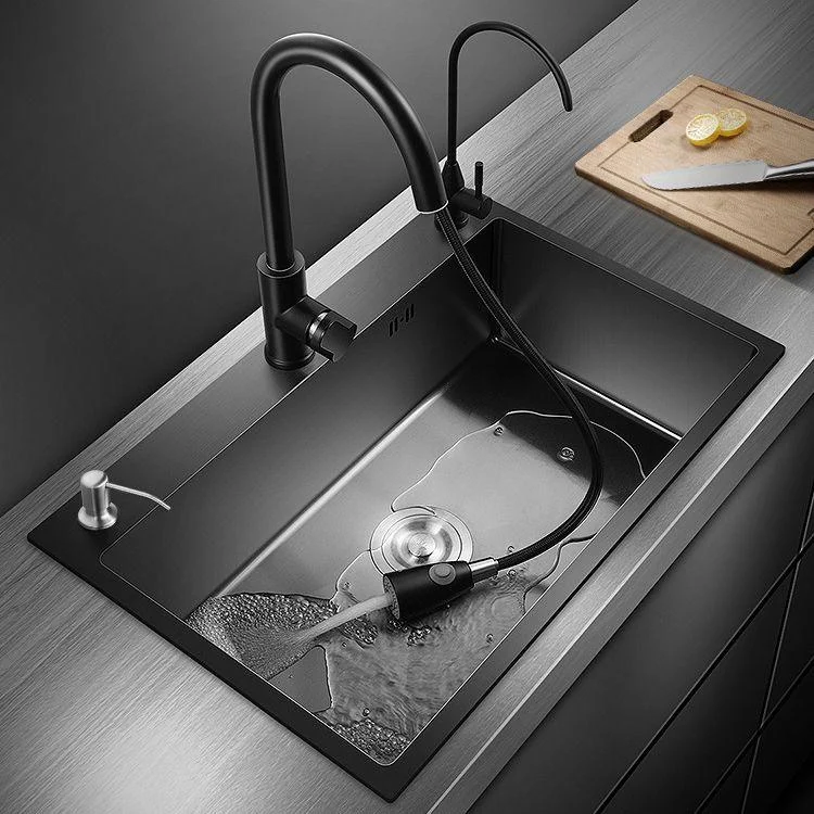 Modern Kitchen Sink Stainless Steel with Grid and Strainer Top-Mount Workstation Ledge -Bathlova