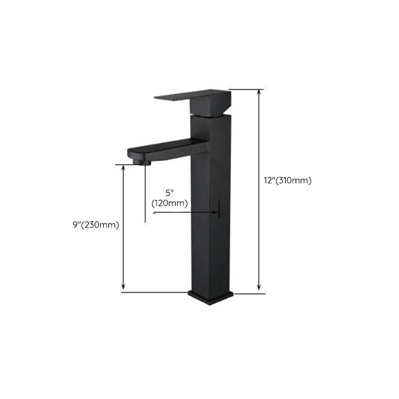 Modern Lavatory Tap Centerset Bathroom Sink Tap in Black -Bathlova