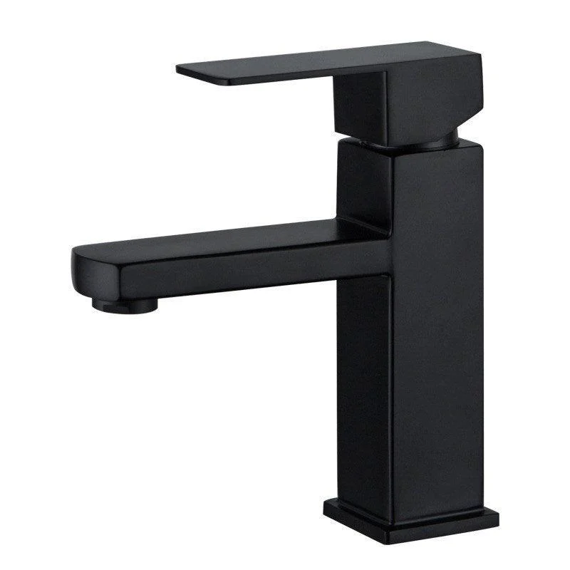 Modern Lavatory Tap Centerset Bathroom Sink Tap in Black -Bathlova