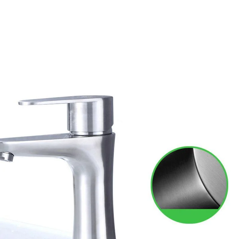 Modern Lavatory Tap Solid Color Centerset Low Arc Tap for Bathroom -Bathlova