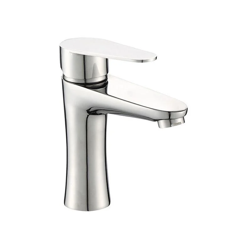 Modern Lavatory Tap Solid Color Centerset Low Arc Tap for Bathroom -Bathlova