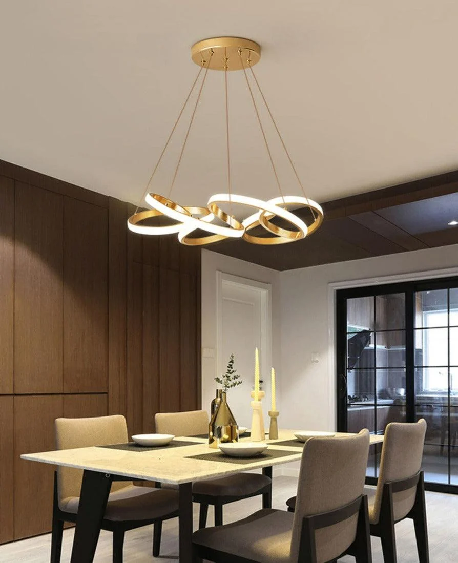 Modern LED Ribbon Chandelier -Bathlova