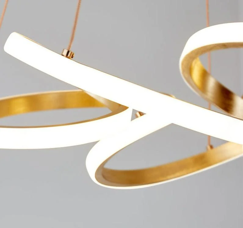 Modern LED Ribbon Chandelier -Bathlova