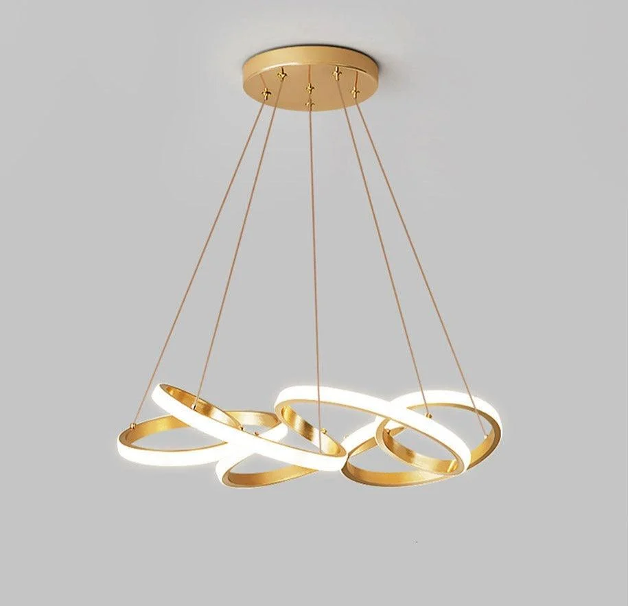 Modern LED Ribbon Chandelier -Bathlova