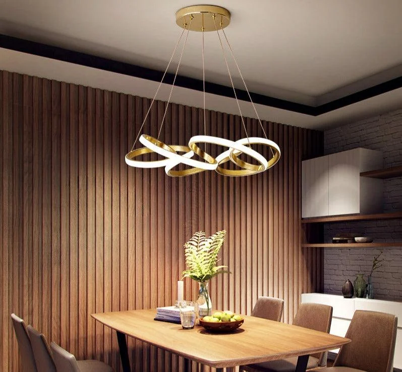 Modern LED Ribbon Chandelier -Bathlova