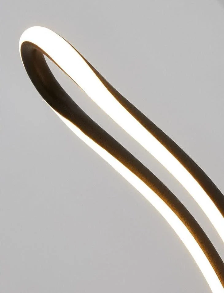 Modern LED Wave Chandelier -Bathlova