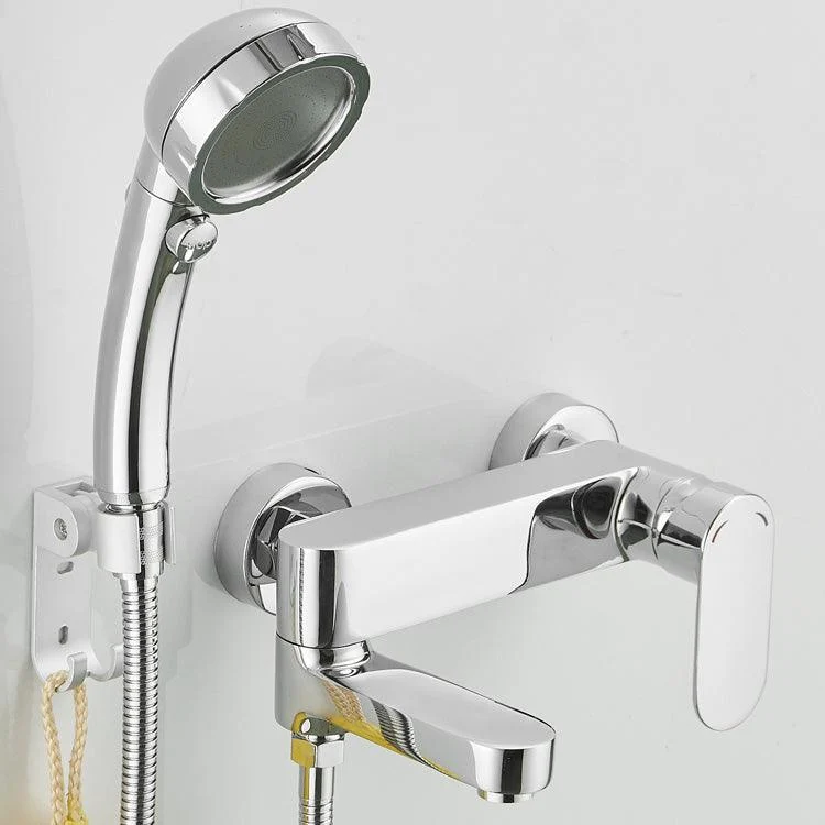 Modern Lever Handle Bath Tap Trim Wall Mounted Bathtub Tap -Bathlova