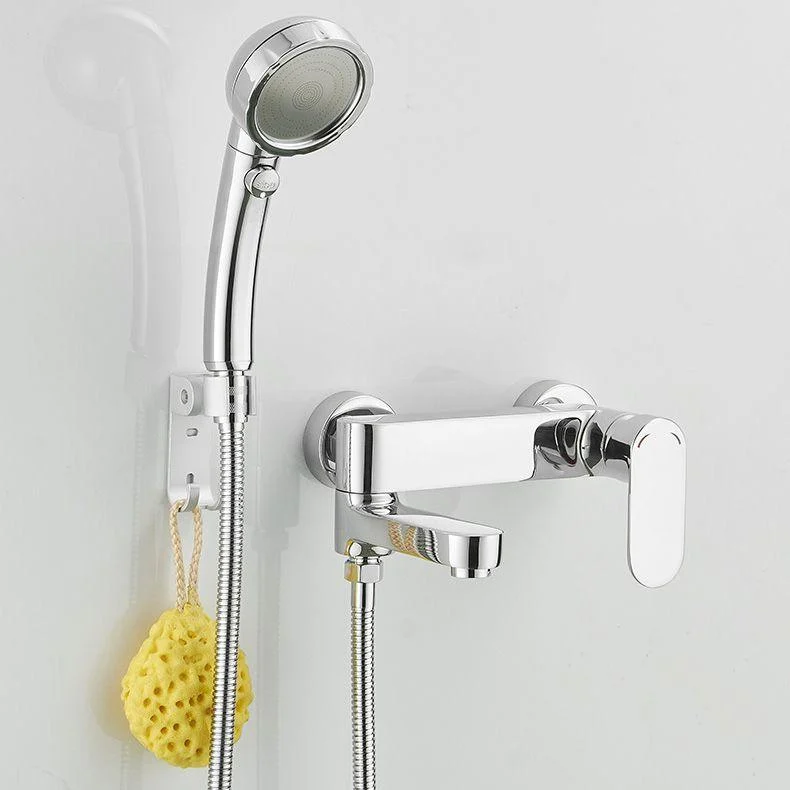 Modern Lever Handle Bath Tap Trim Wall Mounted Bathtub Tap -Bathlova