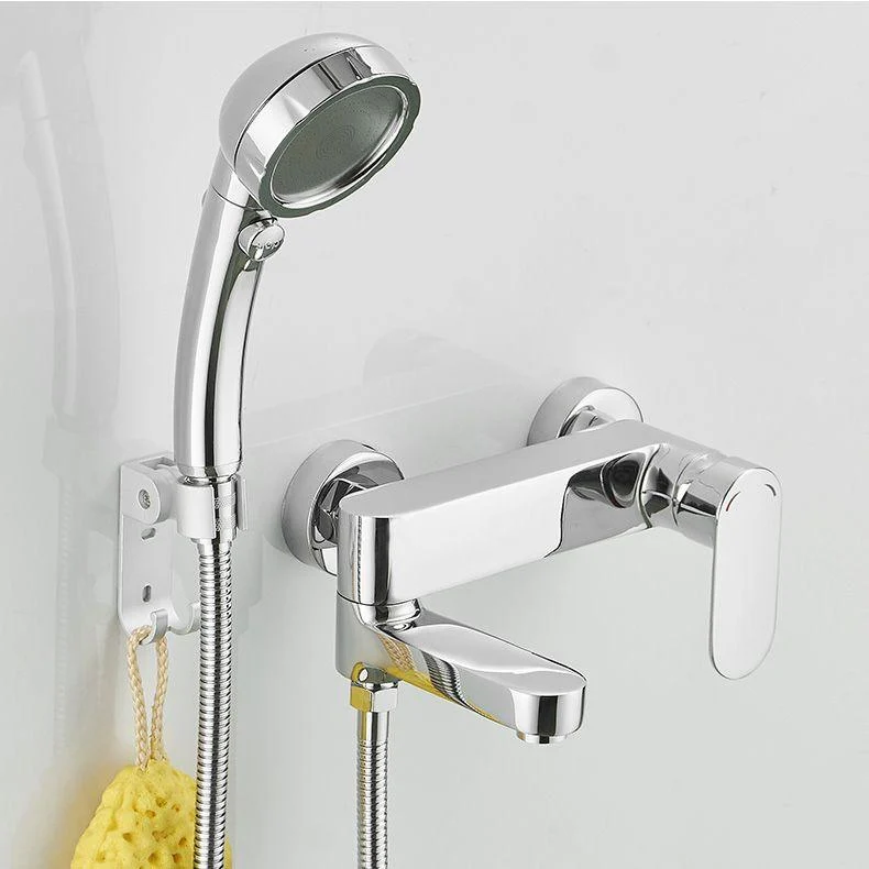 Modern Lever Handle Bath Tap Trim Wall Mounted Bathtub Tap -Bathlova