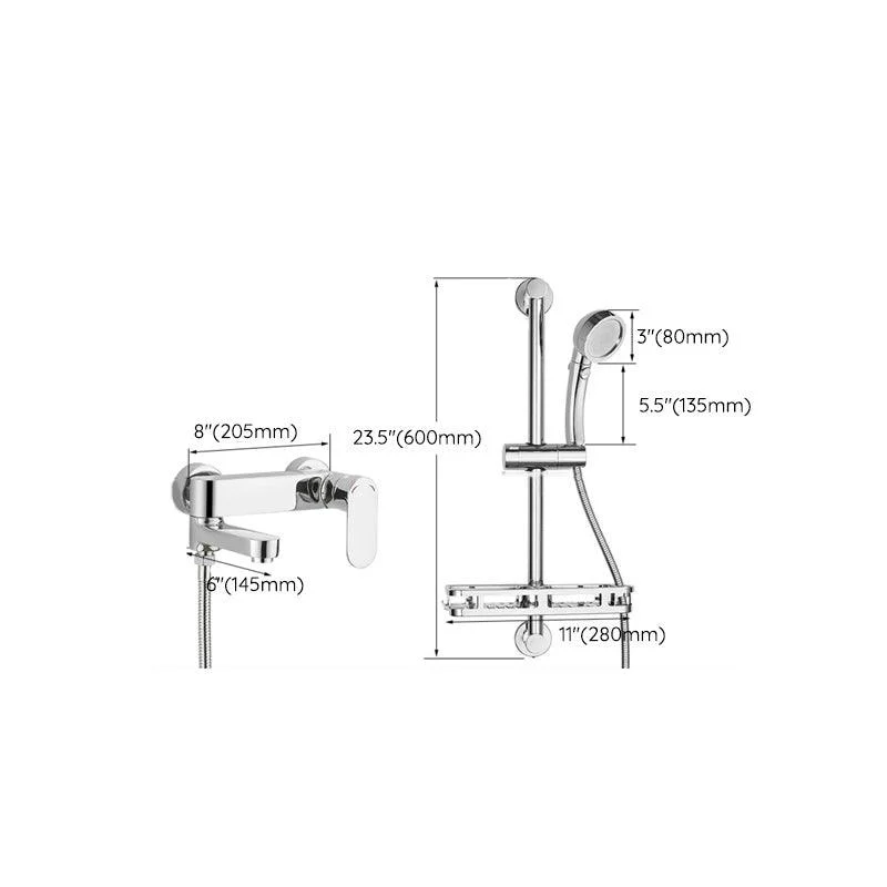 Modern Lever Handle Bath Tap Trim Wall Mounted Bathtub Tap -Bathlova