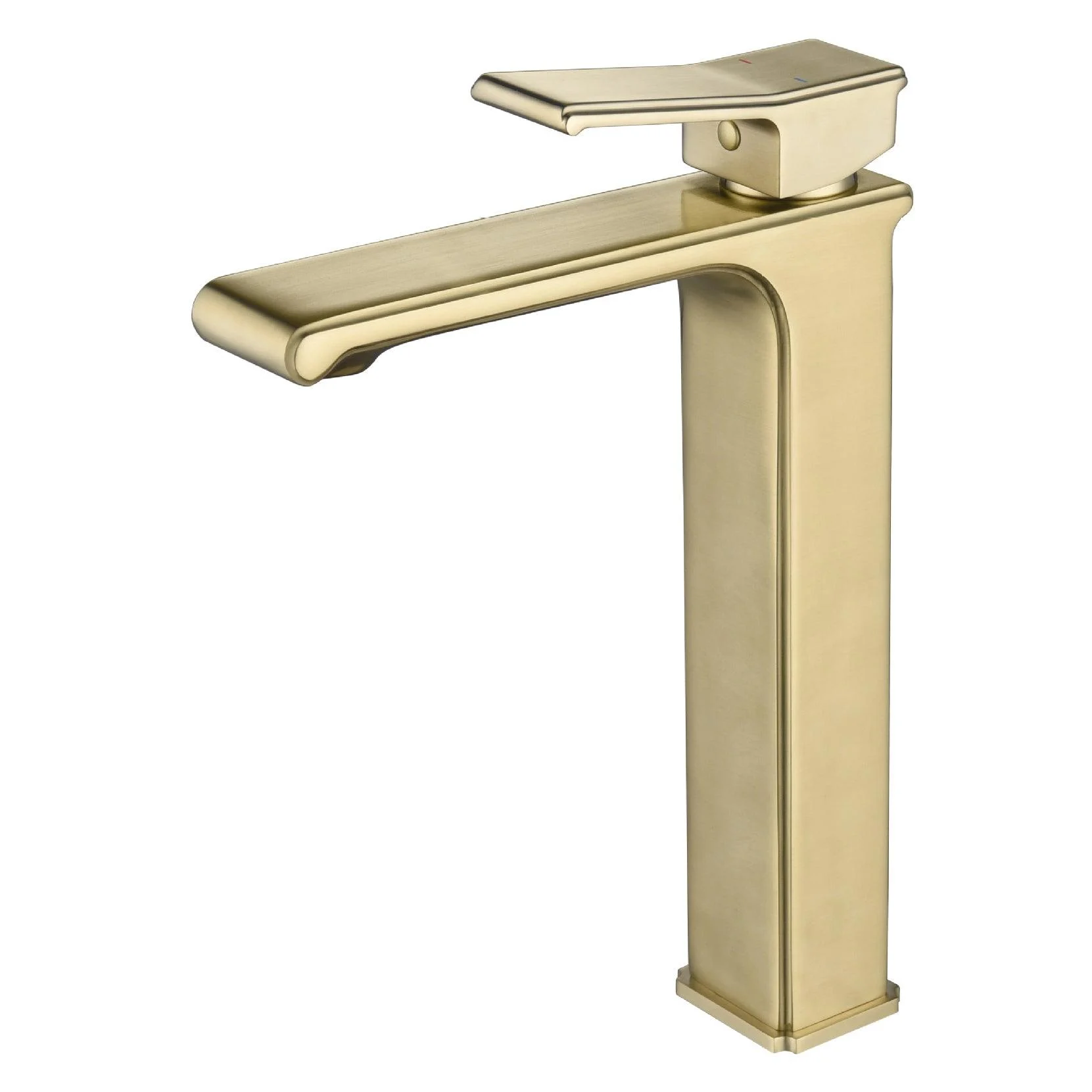 Modern Lever Handles Sink Tap Chrome Square Bathroom Sink Tap -Bathlova