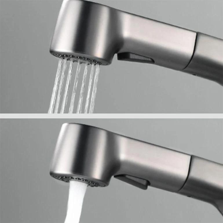 Modern Low Arc Sink Tap with Single Handle Bathroom Lifting Tap -Bathlova