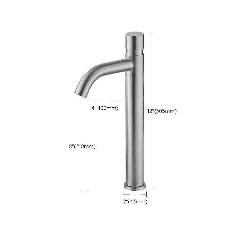 Modern Low Arc Sink Tap with Single Handle Bathroom Sink Tap -Bathlova