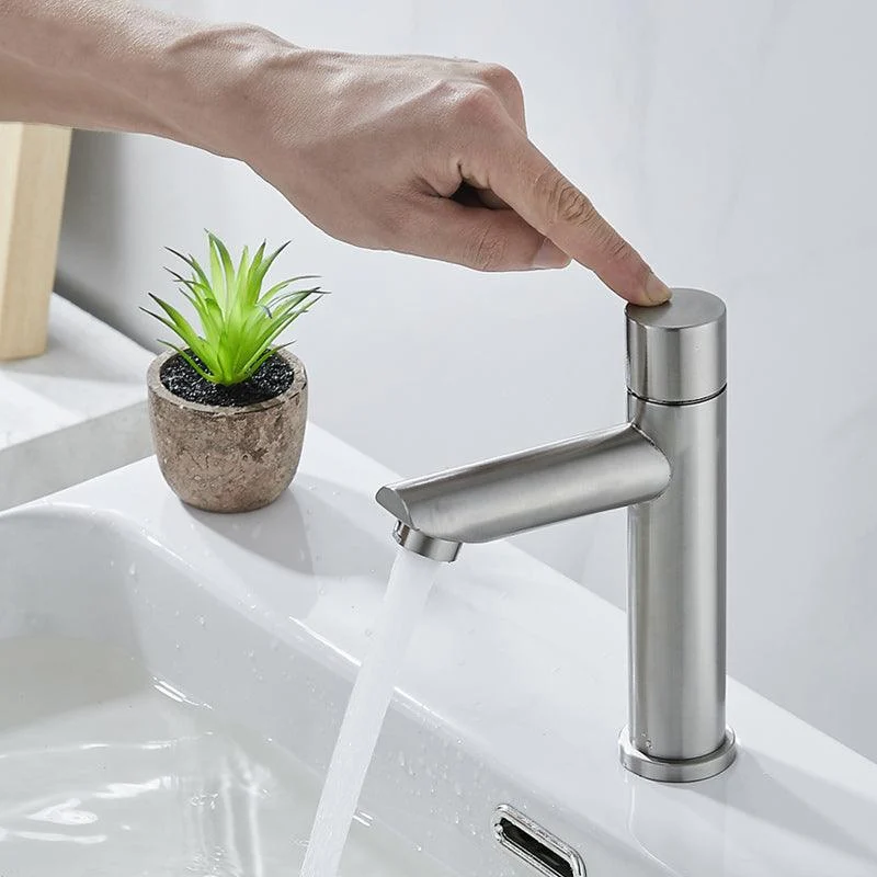 Modern Low Arc Sink Tap with Single Handle Bathroom Sink Tap -Bathlova