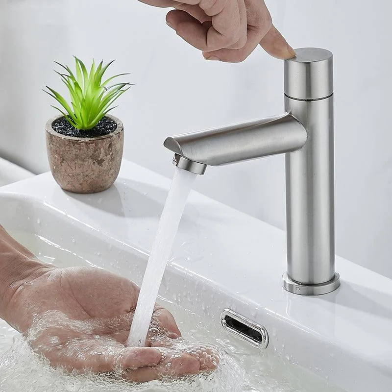 Modern Low Arc Sink Tap with Single Handle Bathroom Sink Tap -Bathlova