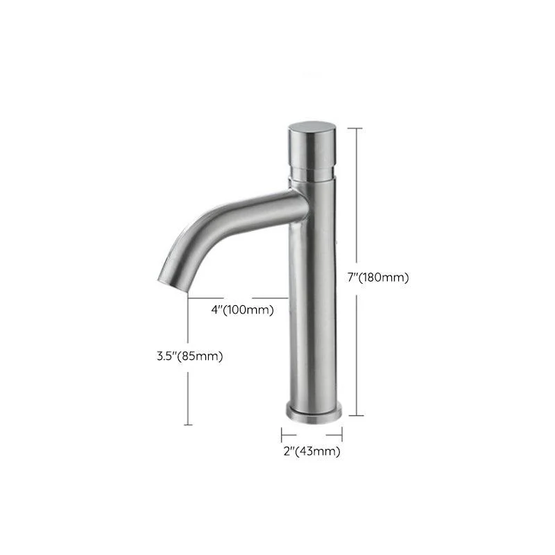 Modern Low Arc Sink Tap with Single Handle Bathroom Sink Tap -Bathlova