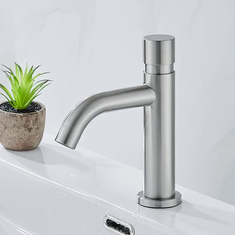 Modern Low Arc Sink Tap with Single Handle Bathroom Sink Tap -Bathlova