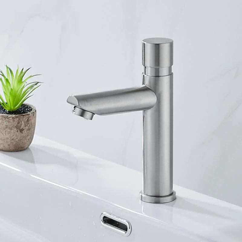 Modern Low Arc Sink Tap with Single Handle Bathroom Sink Tap -Bathlova