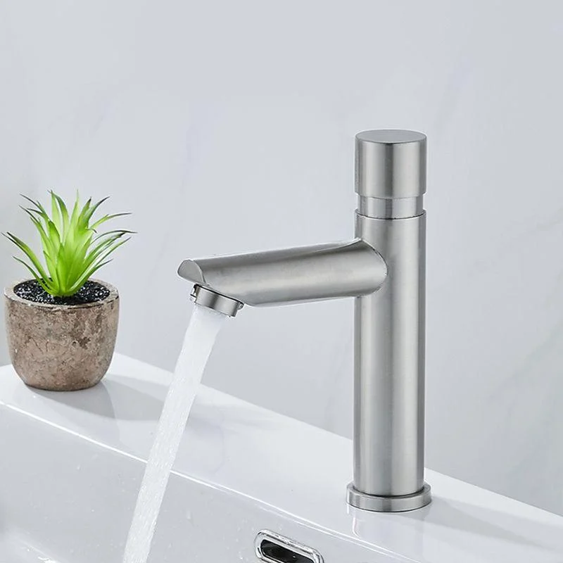 Modern Low Arc Sink Tap with Single Handle Bathroom Sink Tap -Bathlova