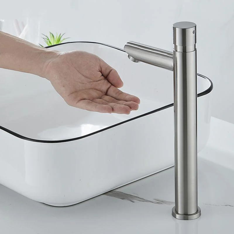 Modern Low Arc Sink Tap with Single Handle Bathroom Sink Tap -Bathlova