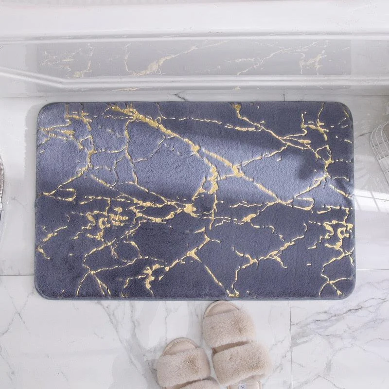 Modern Marble Bath Mat -Bathlova