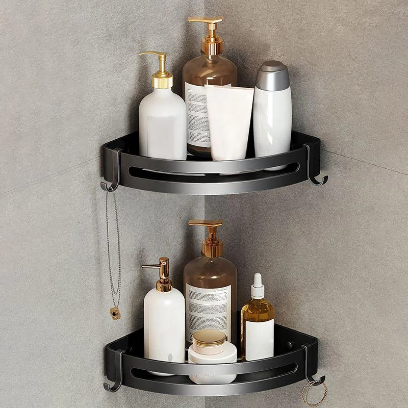 Modern Matte Black Bathroom Accessory Set Towel Bar/Paper Holder/Robe Hook Included -Bathlova