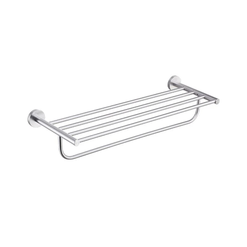 Modern Matte Black Bathroom Accessory Set with Towel Bar/Bath Shelf & Robe Hooks -Bathlova