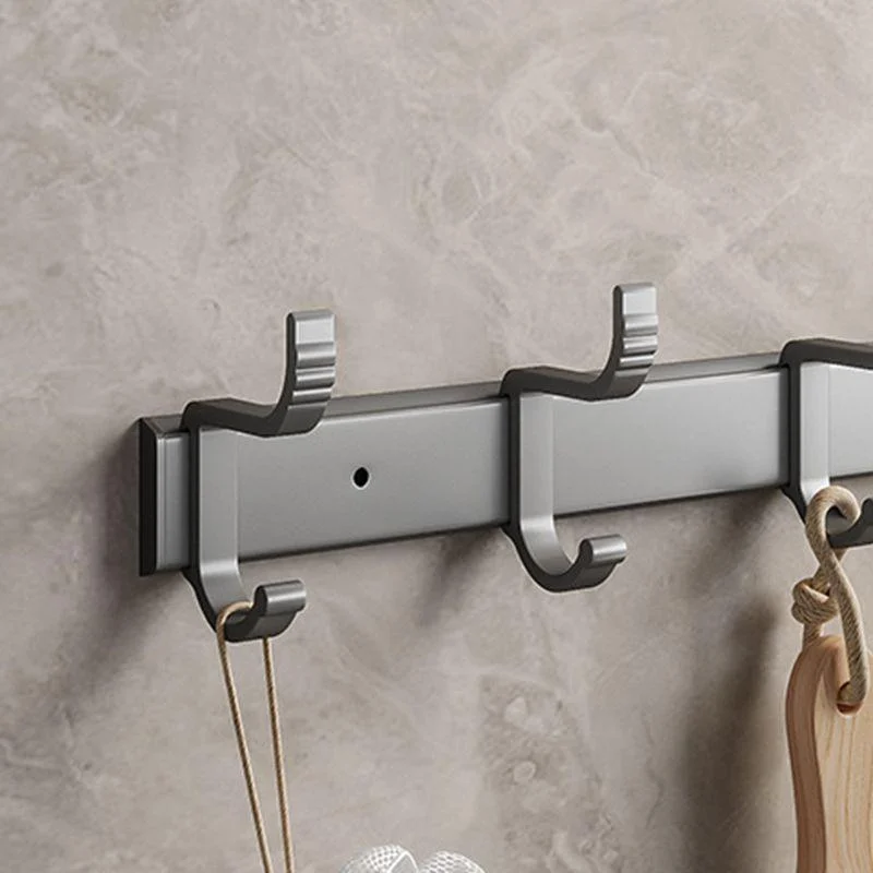 Modern Metal Bathroom Accessory Set Polished Sliver Bath Shelf/Paper Holder/Robe Hooks -Bathlova