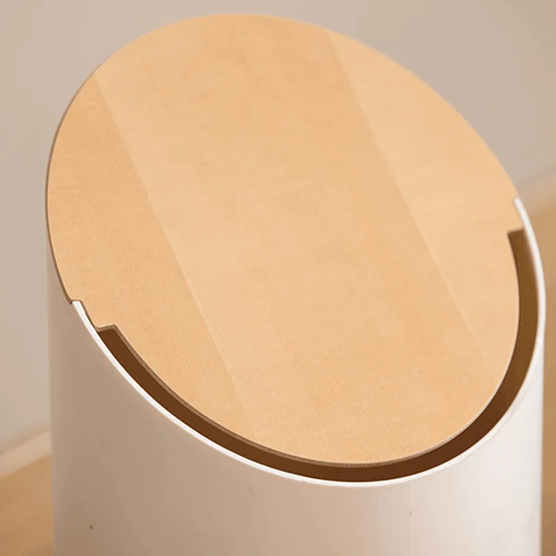 Modern Moheim Swing Bin with Walnut Lid -Bathlova