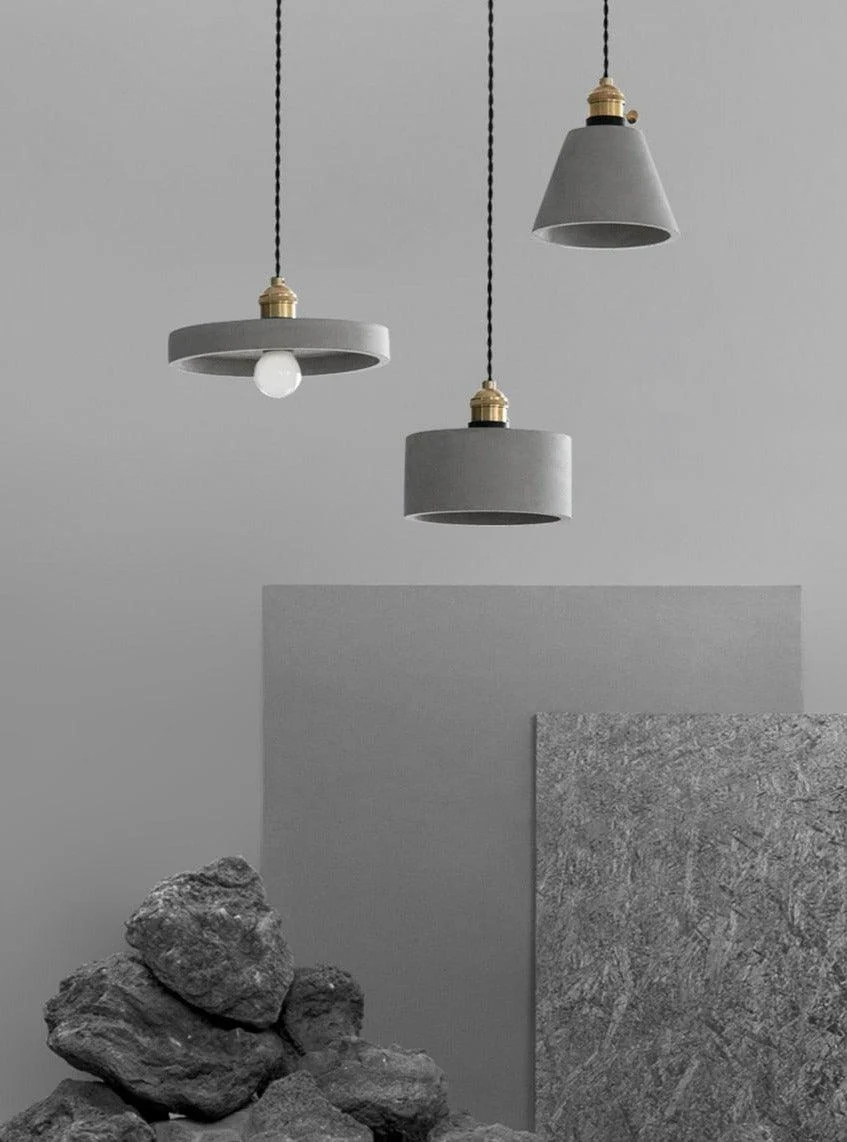 Modern Nordic Cement Pendant Lights -Bathlova