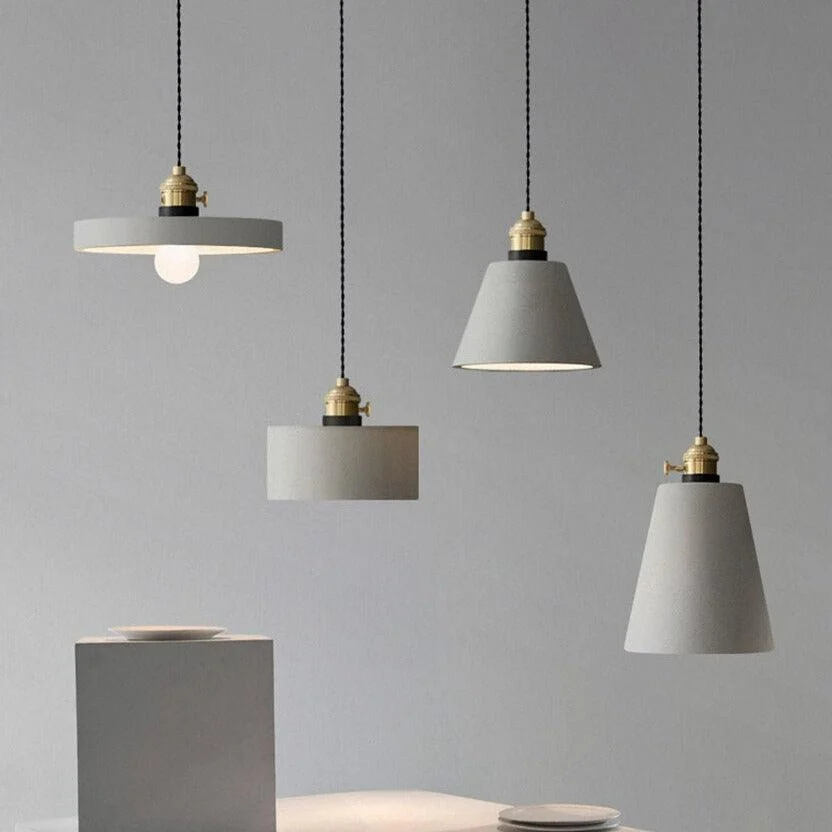 Modern Nordic Cement Pendant Lights -Bathlova