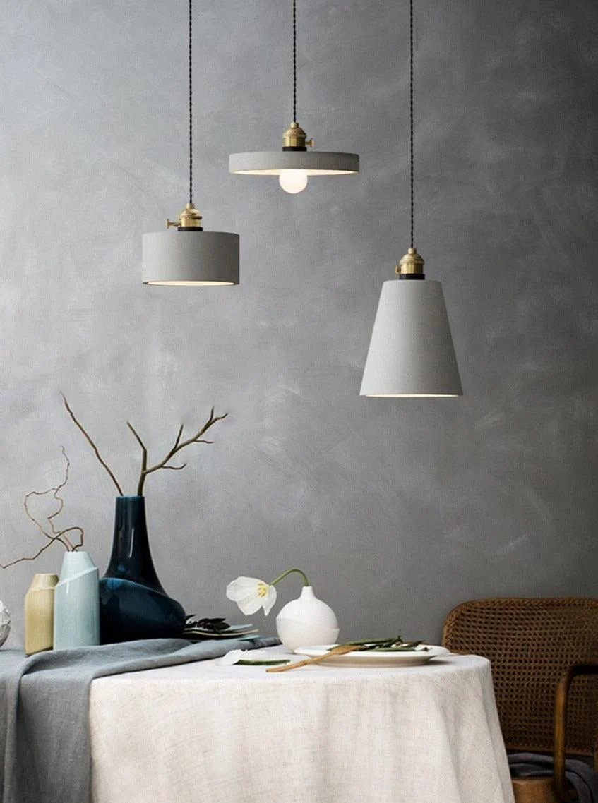 Modern Nordic Cement Pendant Lights -Bathlova