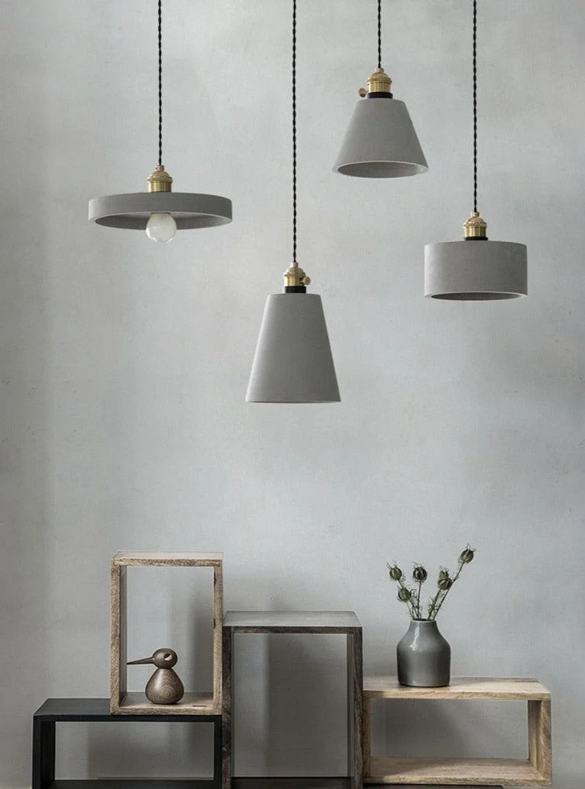 Modern Nordic Cement Pendant Lights -Bathlova