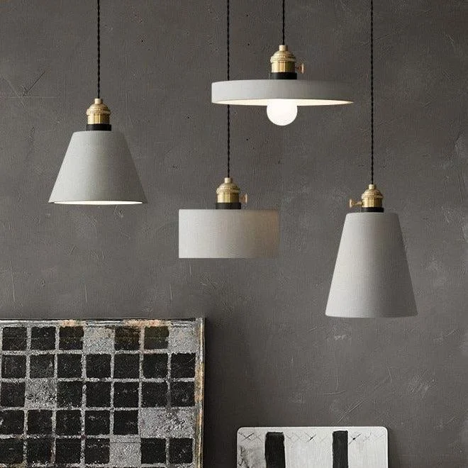 Modern Nordic Cement Pendant Lights -Bathlova