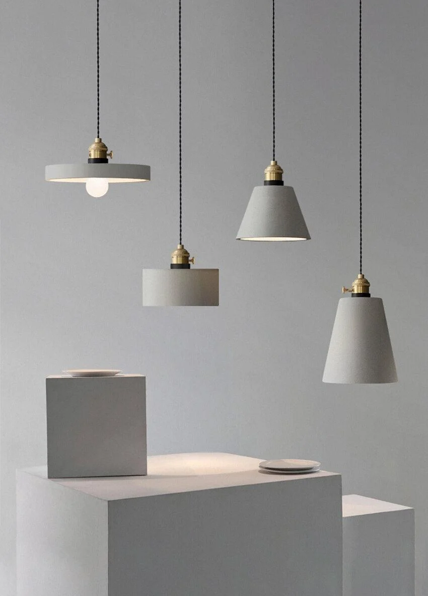 Modern Nordic Cement Pendant Lights -Bathlova